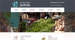 Desktop Screenshot of lateliercuisinedemathilde.com